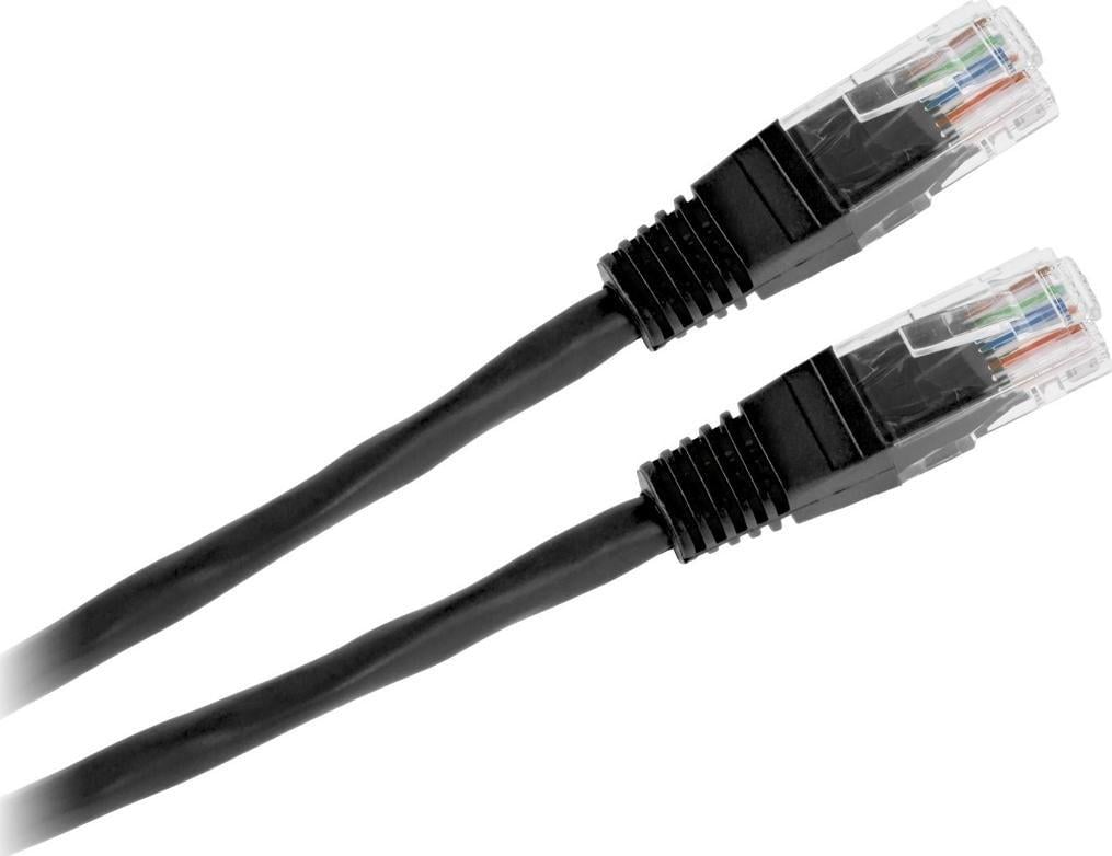 Cablu LP Patchcord UTP 8c mufă-mușcă 0,5 m CCA negru
