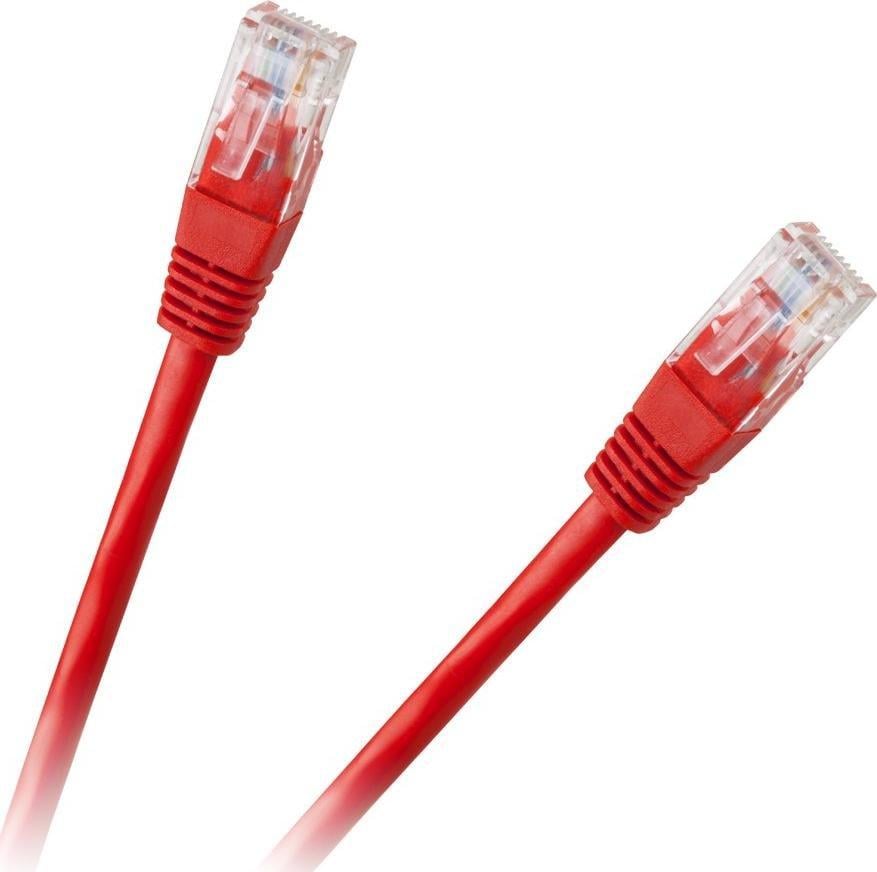 LP Patchcord kabel UTP 8c wtyk-wtyk 3,0m CCA czerwony cat.6e