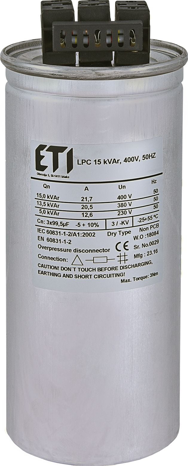 LPC condensator 15 kVAr 400V 50Hz (004656752)