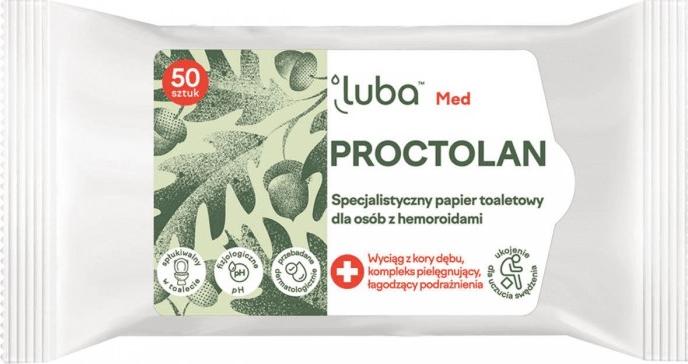 Luba LUBA_Med Protectolan hartie igienica de specialitate pentru persoane cu hemoroizi 50 buc