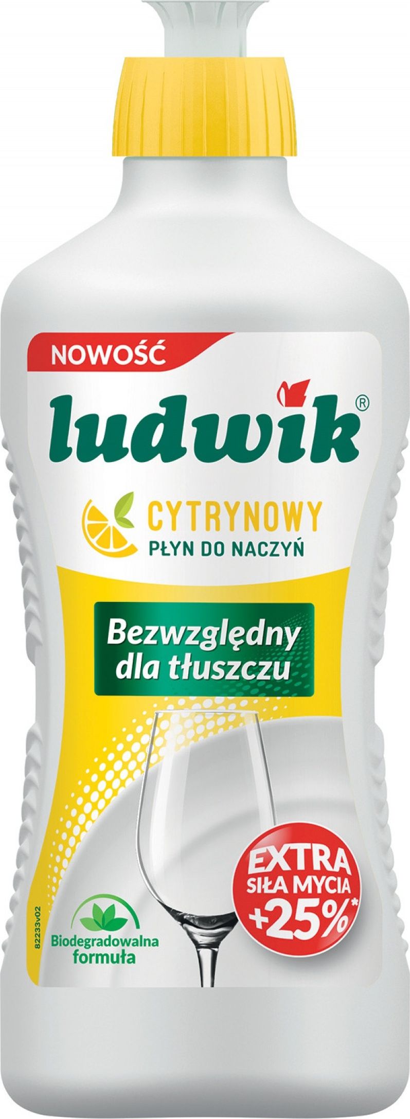 Ludwik LUDWIK lichid de spălat vase, lămâie, 450g