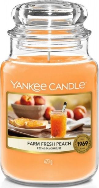 Lumanare Parfumata Borcan Mare Farm Fresh Peach, Yankee Candle