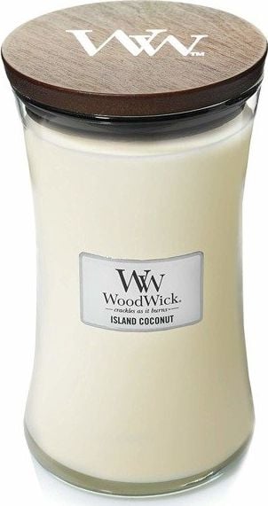 Lumanare Parfumata Borcan Mare Island Coconut, WoodWick®