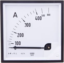 Ampermetru analog array 400 / 800A la transformator 400 / 5A 96x96mm (EA19N F42100000000)