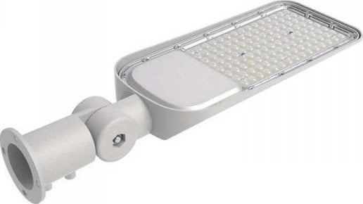 Lumină stradală LED V-TAC SAMSUNG cu suport reglabil 150W 16500lm 6500K LED-uri SAMSUNG IP65 Gri 5 ani garanție 20429