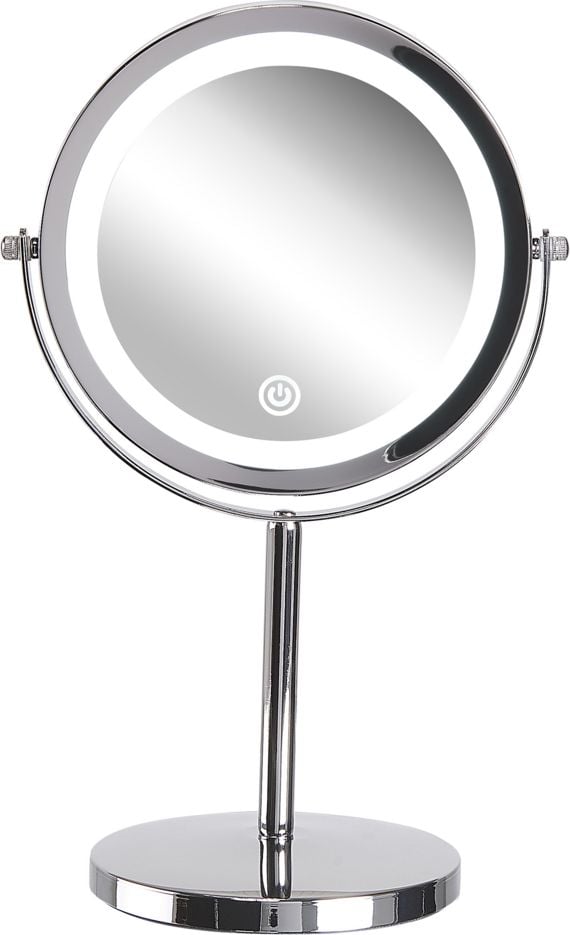 Oglinzi cosmetice - Oglinda cosmetica LED 20 cm argintiu