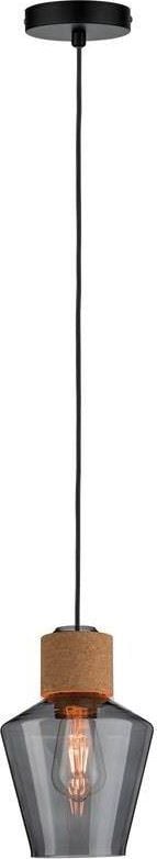 Lustra LED de tip pendul Edla, Paulmann, 150 cm, 20W, Maro/Negru