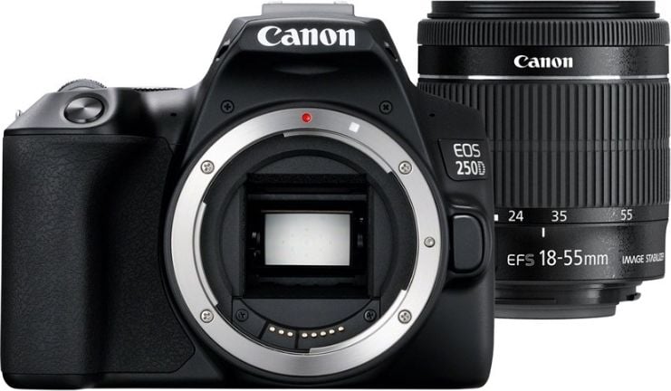 Aparate foto D-SLR - Lustrzanka Canon EOS 250D EF/EF-S 18-55 mm F/3.5-5.6 Brak danych