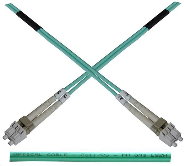 Cablu lynx cs LC/LC, OM3, verde, 1m (DPX-50-LC/LC-OM3-1)