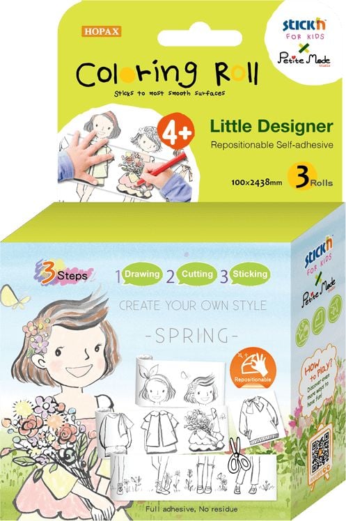 Little Fashion Designer Spring - carte de colorat în rolă