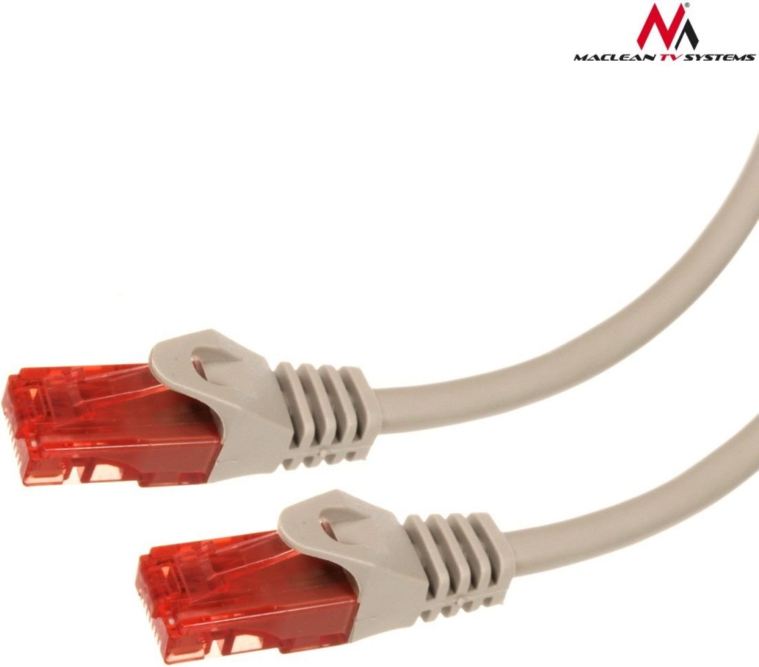 Cablu de retea , Maclean , MCTV/302S UTP cat6 plug plug , 2 m , argintiu