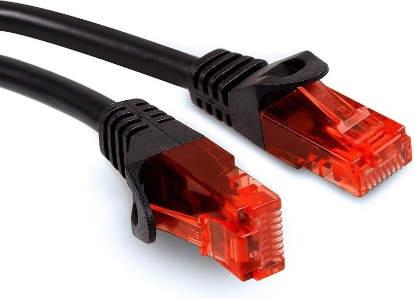 Cablu tip Patchcord, Maclean, MCTV-740, UTP cat6, plug-plug, 1 m, Negru