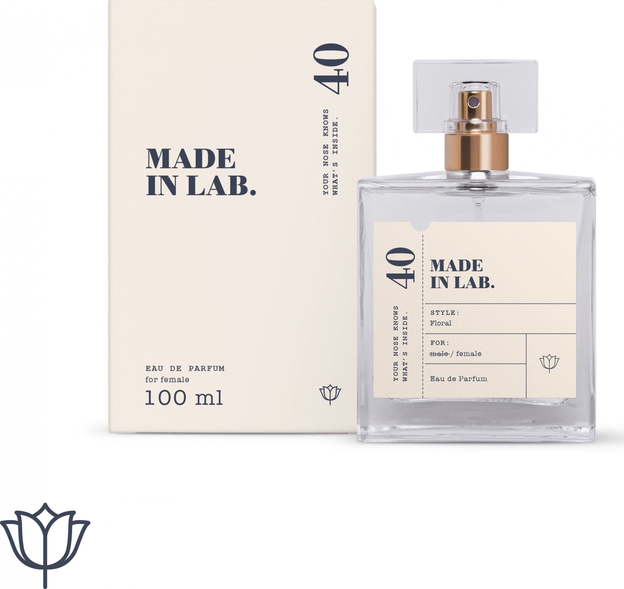 Apa de parfum MADE IN LAB Women 40 ,100ML,femei