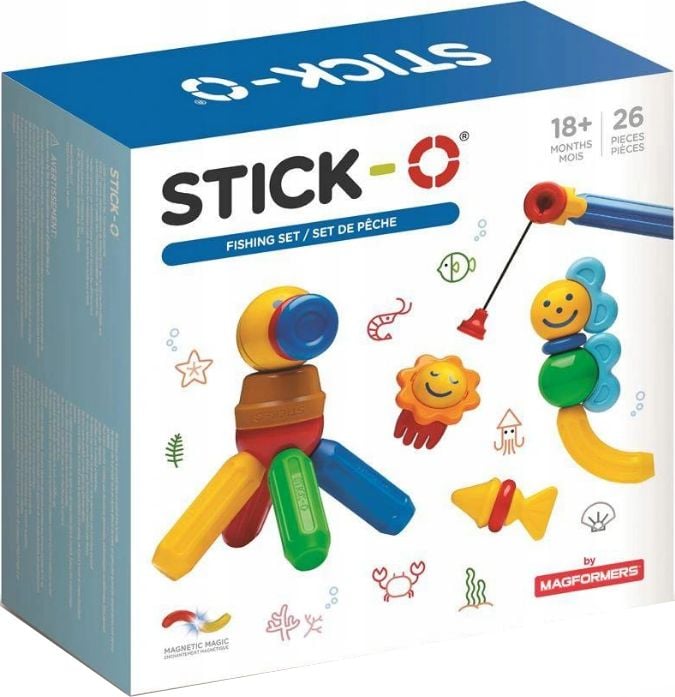 Set de pescuit Magformers Magnetic Stick-O 26 piese (005-902006)
