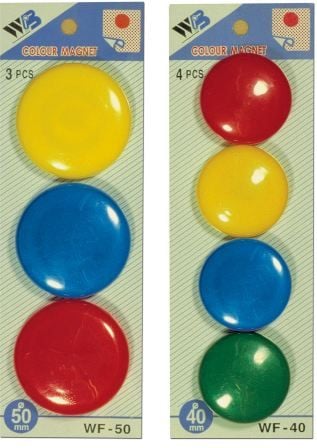 Flipchart si accesorii - Magnet tabele MIX culori 3pcs 50mm (36K065E)