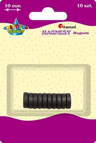 Magneti rotunzi din titan, diametru 5 mm, 10 buc, CRAFT-FUN