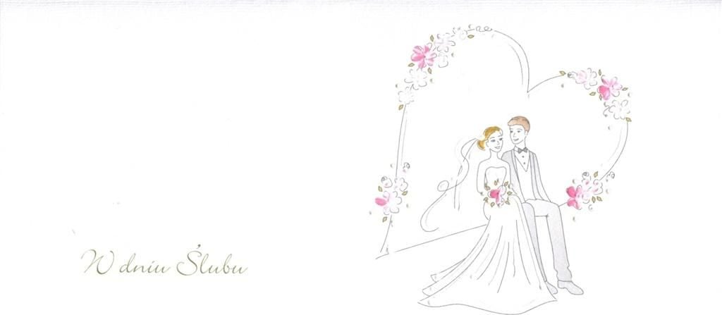 MAK Felicitare de nunta DL S19 - Inima de cuplu tanar