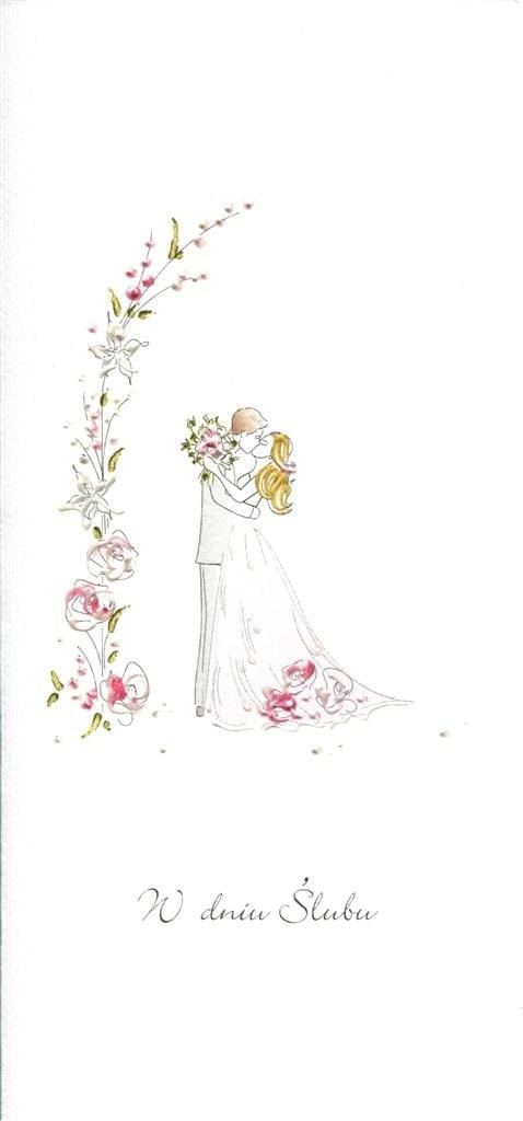 Felicitare de nunta MAK DL S22 - Miresi roz
