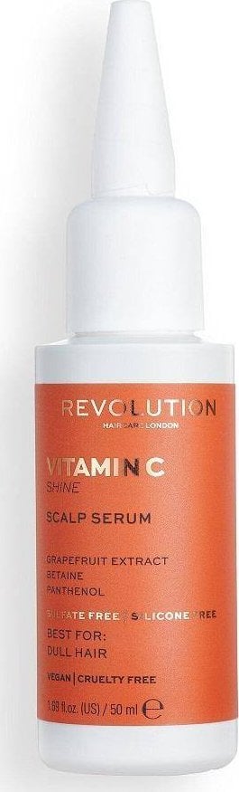 MAKE UP REVOLUTION Revolution Haircare Vitamin C Shine Serum pentru păr tern și scalp obosit 50 ml