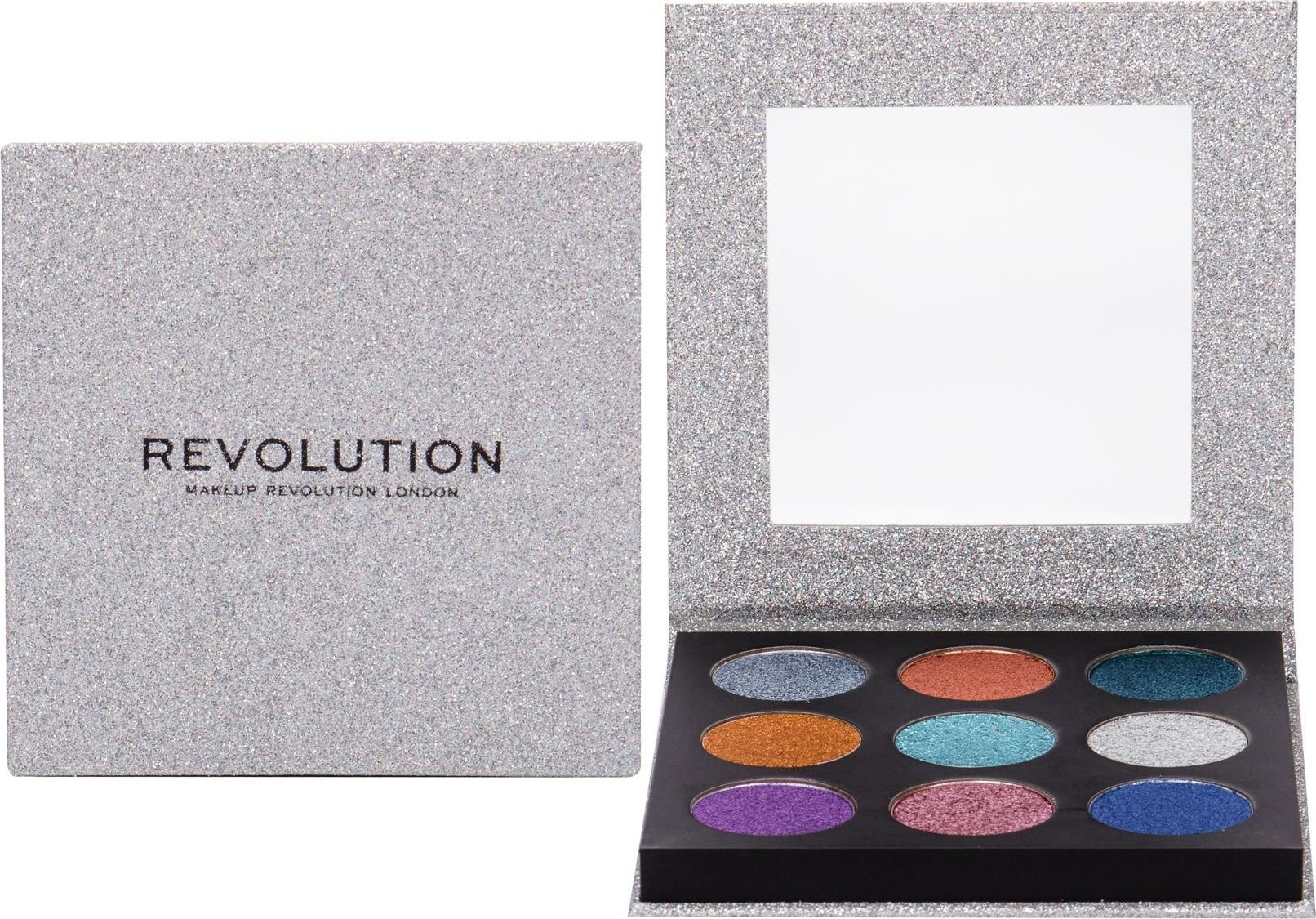 MAKE UP REVOLUTION REVOLUTION Paleta Prasowanych Brokatow Illusion