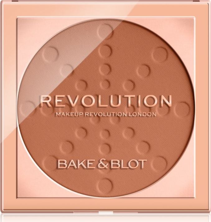 Pudra compacta Bake & Blot, Revolution, Deep Dark, 5.5 g