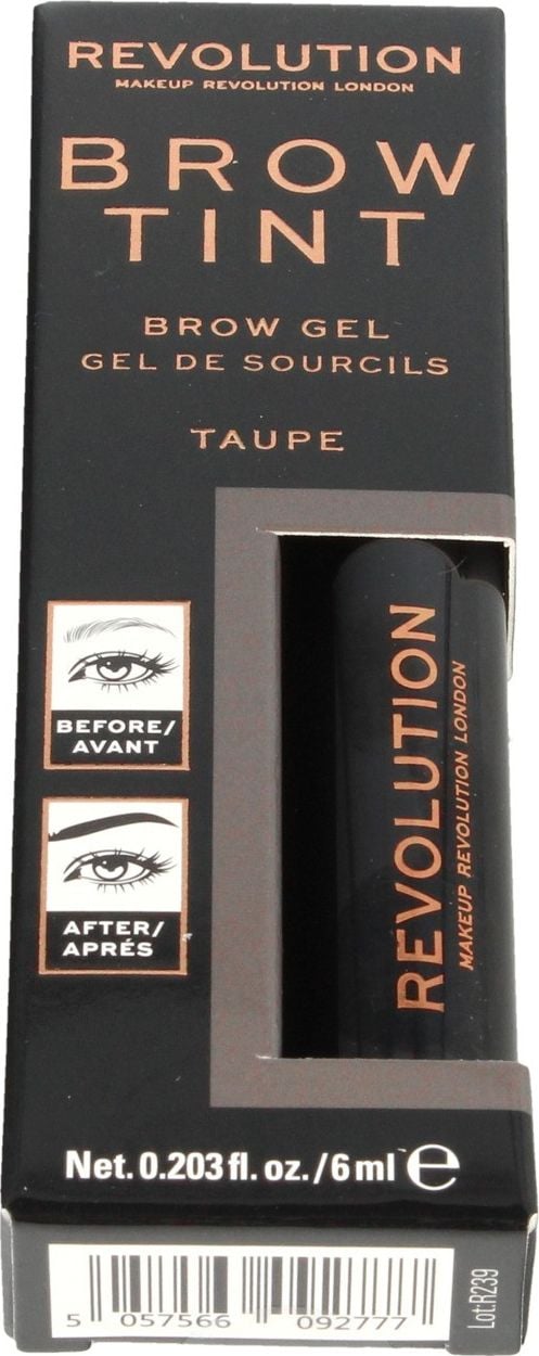 Makeup Revolution Brow Tint Żel do stylizacji brwi Taupe 1szt
