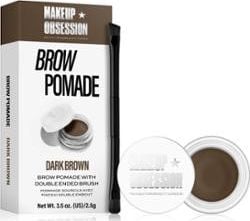 Makeup Revolution Makeup Obsession Brow Pomade With Double Ended Brush Żel i pomada do brwi 2,5g Dark Brown