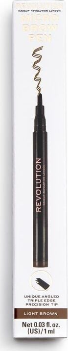 Makeup Revolution Makeup Revolution Micro Brow Pen Kredka do brwi Light Brown 1szt