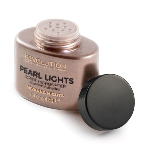 Makeup Revolution Pearl Lights Loose Highlighter Rozświetlacz w pudrze Savana Nights 25g