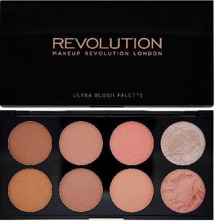 Makeup Revolution Ultra Blush Palette 8 Zestaw róży do policzków Hot Spice 13g