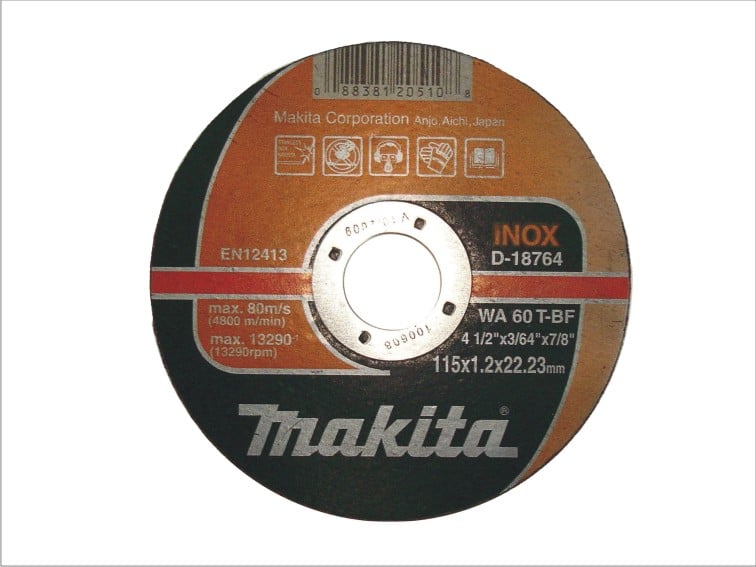 Disc de tăiere Makita INOX din oțel inoxidabil 125x22,2x1,2mm (D-18770)