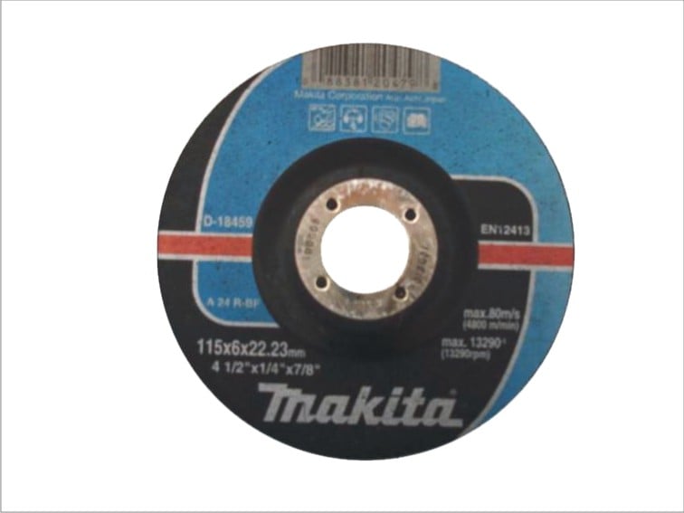 Disc de șlefuit metalic convex Makita 125x22.2x6.0mm (D-18465)