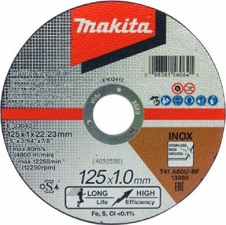 Makita TARCZA TNĄCA 125*22*1MM EXTRA CIENKA