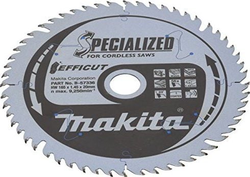 Disc de tăiere Makita EFFICUT 165mm 56Z - B-57336