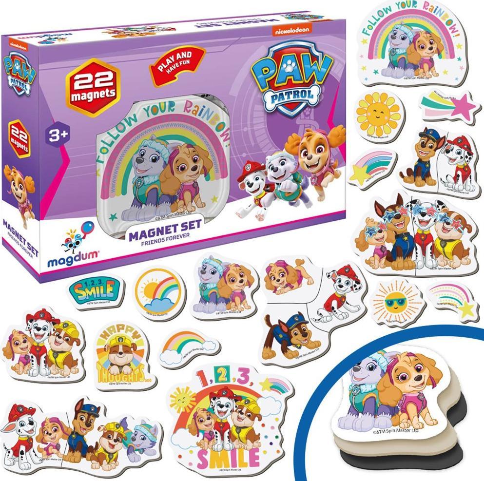 Maksik Magnets Paw Patrol 22 buc Patrol Friends Forever / fată ML4034-03