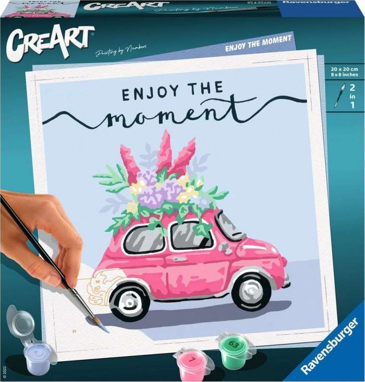 Carte de colorat CreArt pentru copii: Bucurați-vă de momentul 201167 RAVENSBURGER vopsea după numere