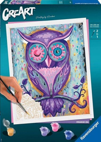 Carte de colorat CreArt Owl