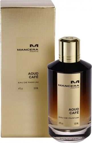 Mancera Aoud Cafe EDP 120 ml, tradus în română, ar fi Mancera Aoud Cafe Apă de Parfum 120 ml.