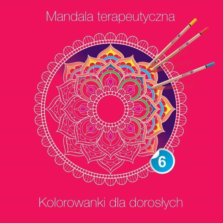 Mandala terapeutica 6. Planse de colorat pentru adulti