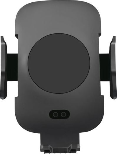 Manevrați telefonul mobil la încărcător auto mâner de inducție automată, senzor de mișcare, Qi, negru