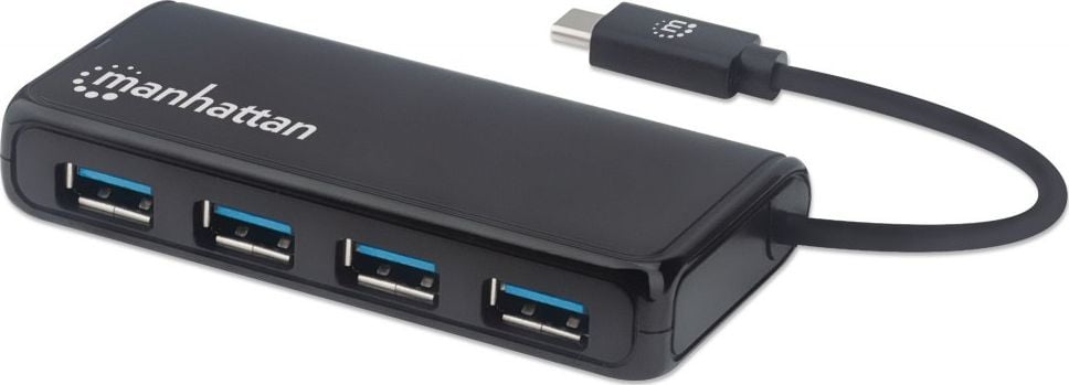 Manhattan 4-Port USB 3.2 Hub 1 gena C-Stecker auf 4x A-Buchse