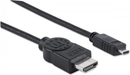 Manhattan HDMI Micro - Cablu HDMI 2m negru (324427)