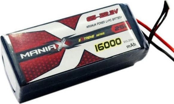 Baterie LiPo, ManiaX, 16000mAh, 22.2V, 25C, Mufa XT90, Multicolor
