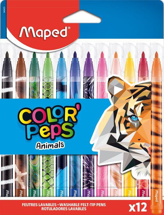 Maped MAPED FELT GRADURI COLORPEPS ANIMALE MAPED 12 BUC 845403