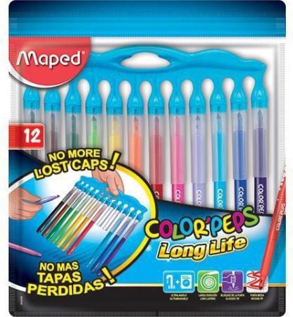 Pixuri Maped Colorpeps Longlife Innovation Marker 12 culori (241380)