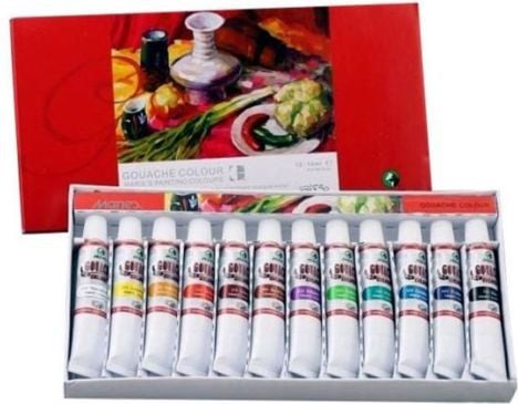 Maries Gouache pictează 12 culori