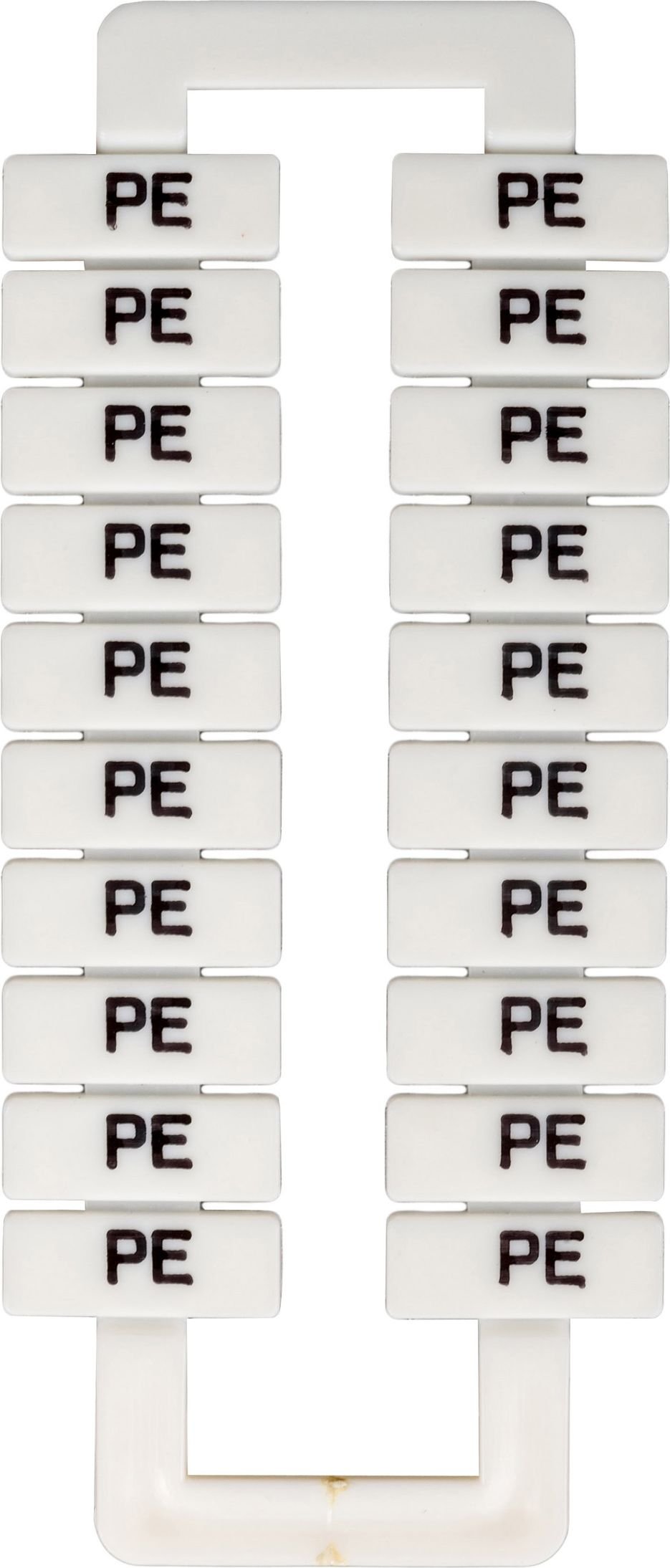 Marker pentru conectori șină 2,5-70mm2 / PE / 20pcs alb. (43192)