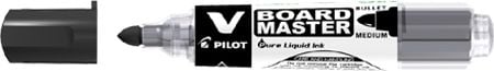 Marker pentru Tabla Pilot Vboard Master, Varf Rotund, 6 mm Negru