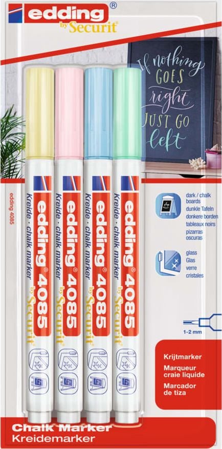 Markere cu cretă Edding edding Set de 4 colorate 4085