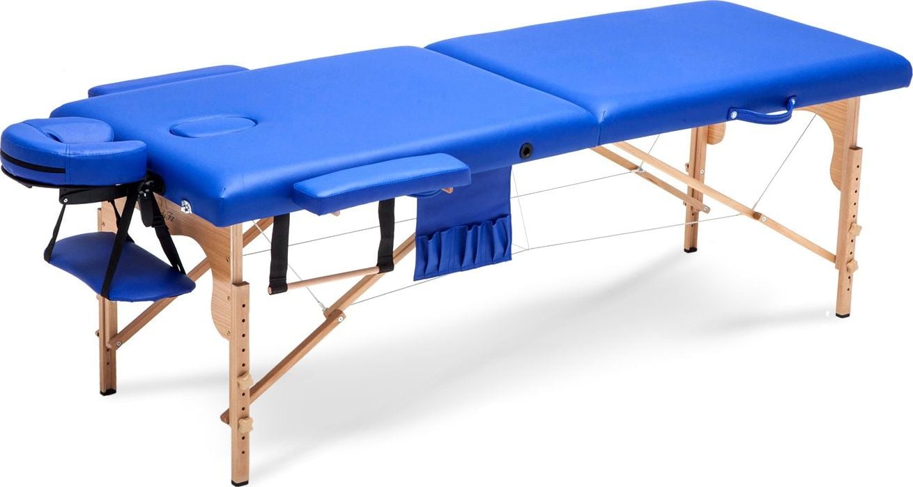 Masă de masaj Bodyfit, pat de masaj din lemn cu 2 segmente XXL universal (579)